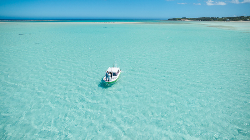 与論島でフォトウェディング