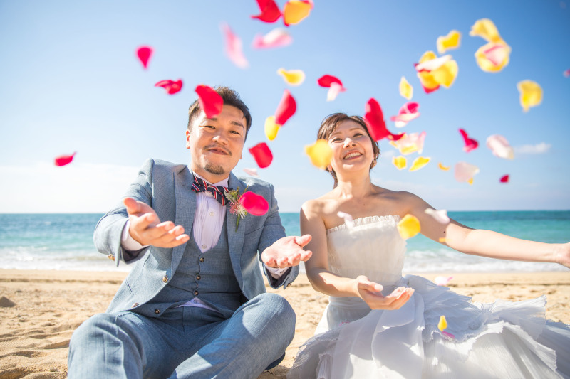 花に囲まれて♡