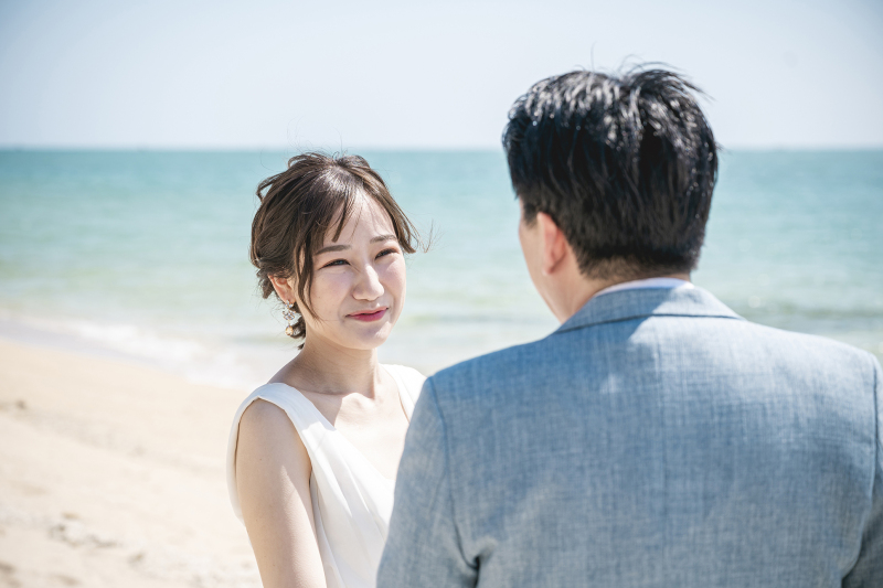 見つめ合うおふたり