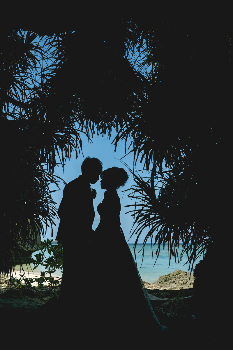 おふたりのシルエットで神秘的に・・・＊。・