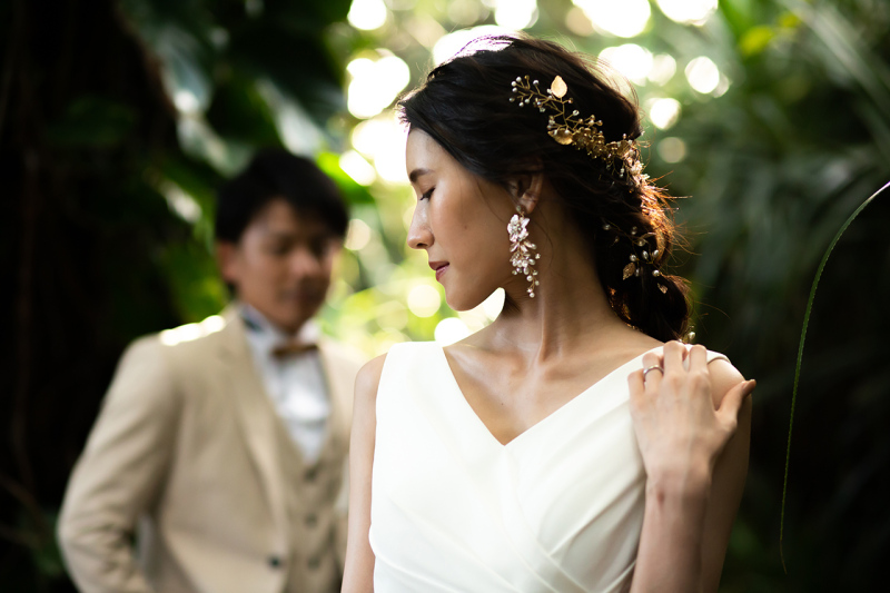 自然あふれるウェディングフォト