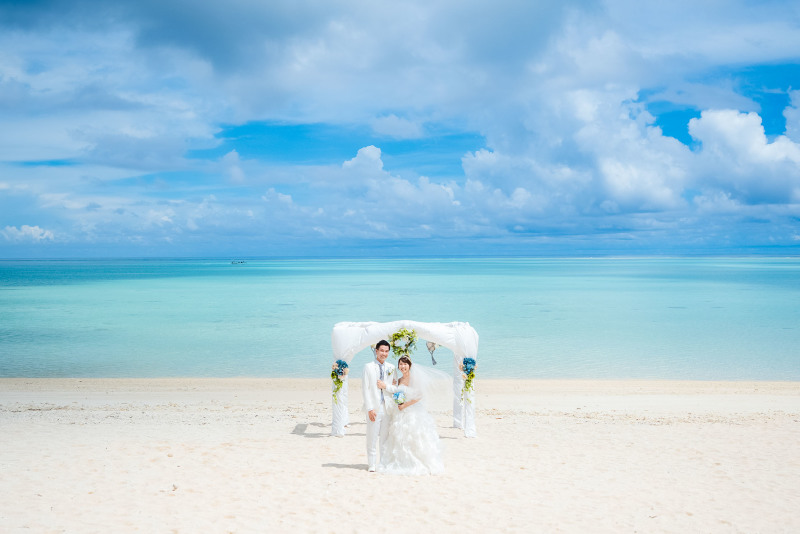 *ヨロンブルーに囲まれて*ビーチセレモニー&百合が浜*