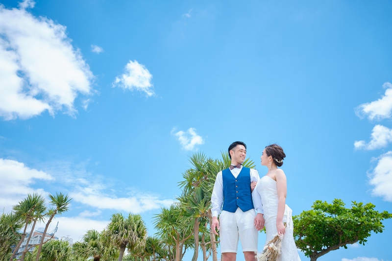 グリーンで爽やかショット