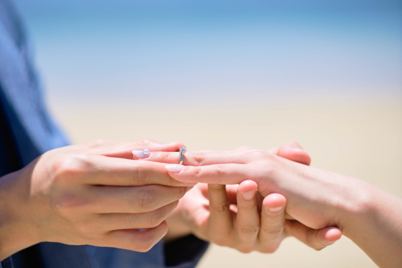 大切なリングもかけがえのない1枚に**