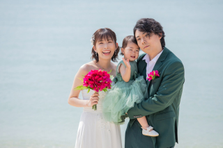 沖縄で家族フォト！