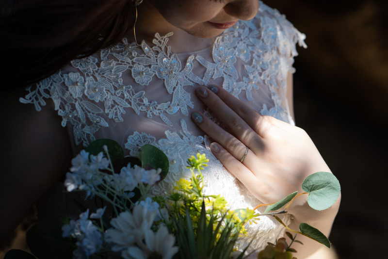 手元に光る愛の輝き