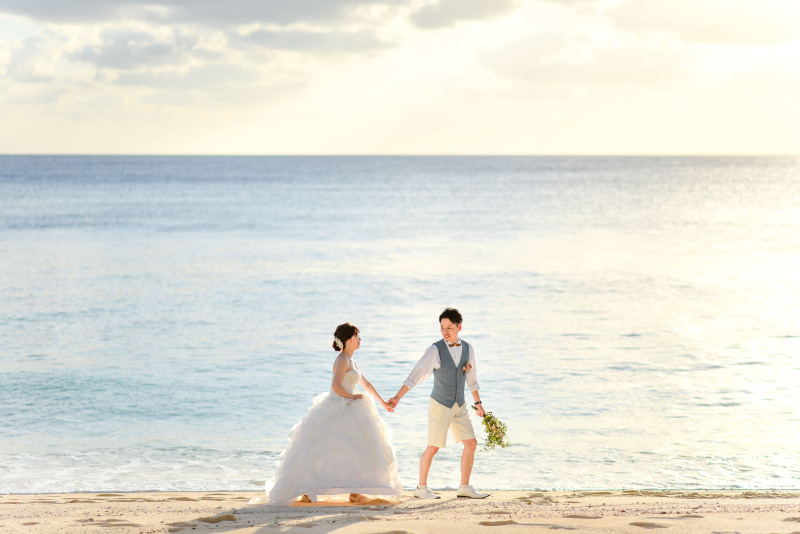 美しいサンセットスポットにて