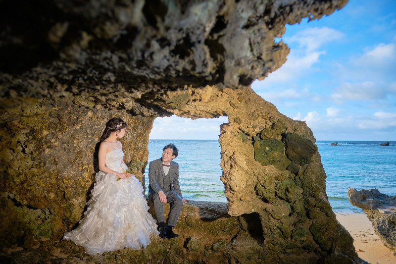 2ヶ所目は岩の窓から撮影!!