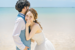 南国で行うビーチフォトウェディング