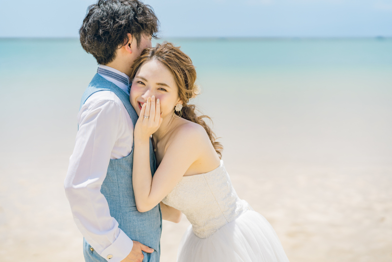 南国で行うビーチフォトウェディング