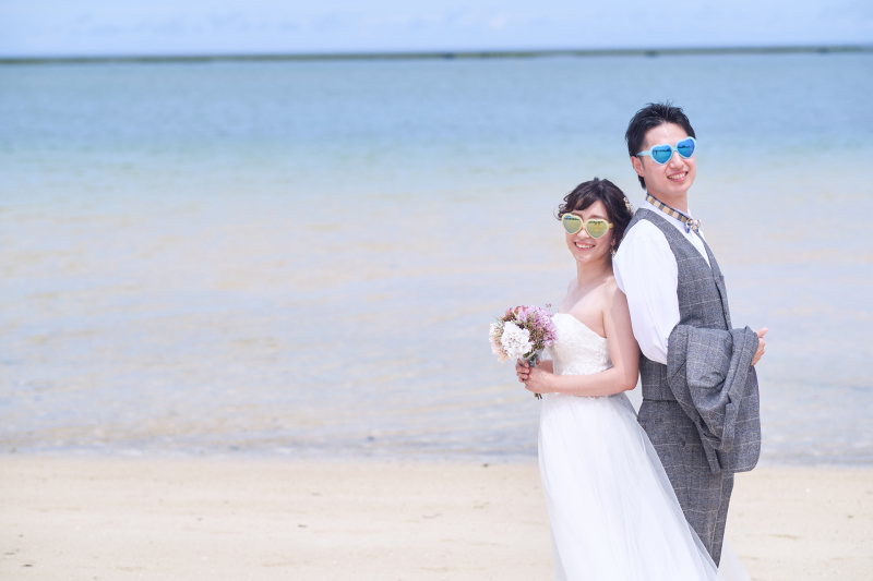 お揃いのハートのサングラス♡♡