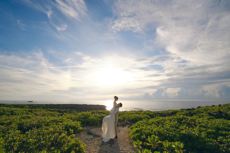 残波岬でサンセット*