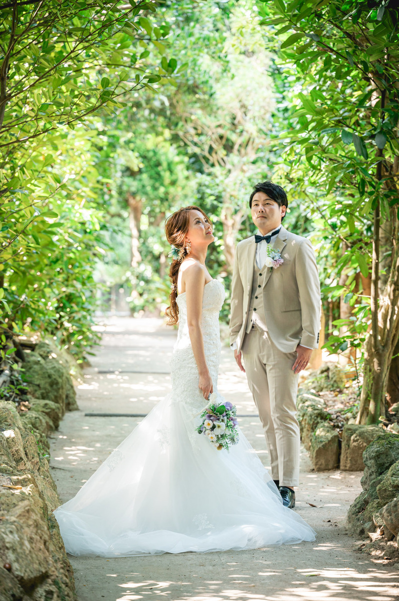 フクギ並木から撮影スタート！