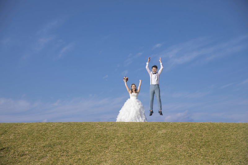 グリーンと空とジャンプ＊