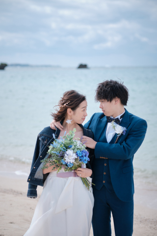 アラハビーチでフォトウエディング