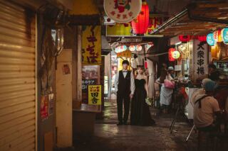 ディープな街並みで撮影