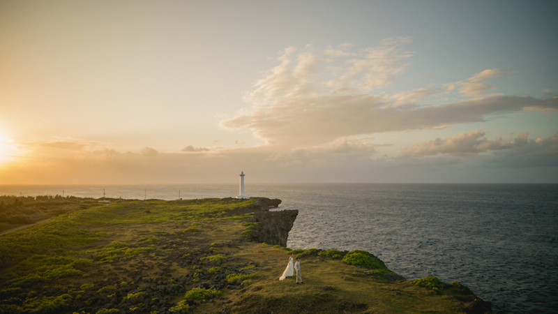 岬でサンセット