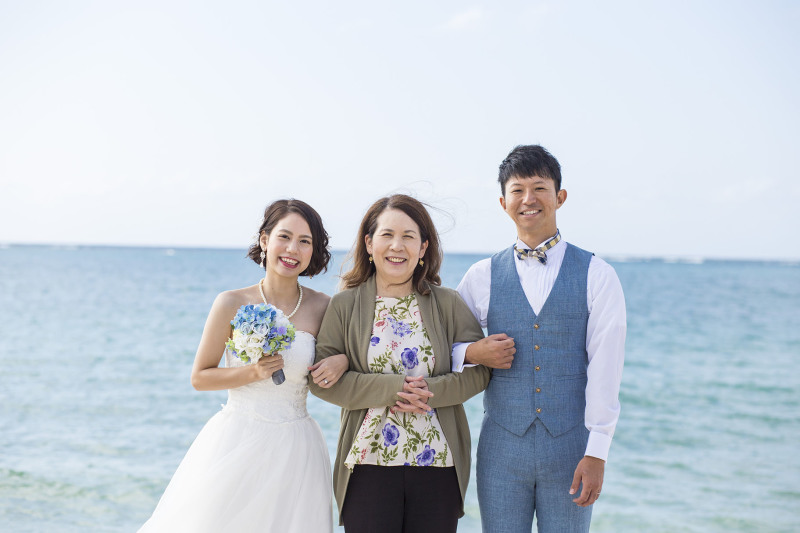 撮影を見守ってくださったお母様とも記念撮影*＊