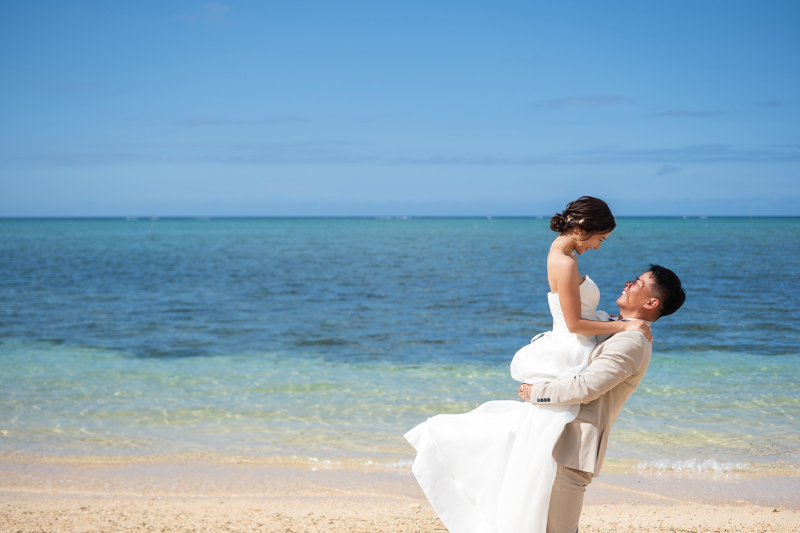 晴れのビーチフォト