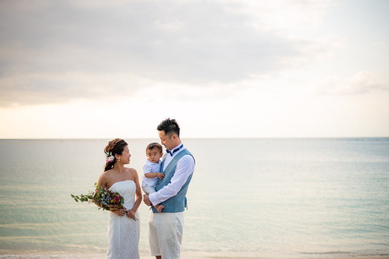 お子様も一緒にフォトウェディング♪