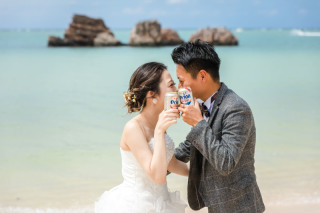 沖縄の海でカジュアルフォトウェディング★