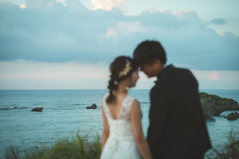 おでこをくっつけながら