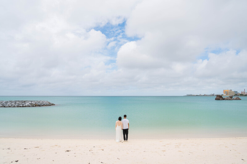 お次は海側での撮影!
