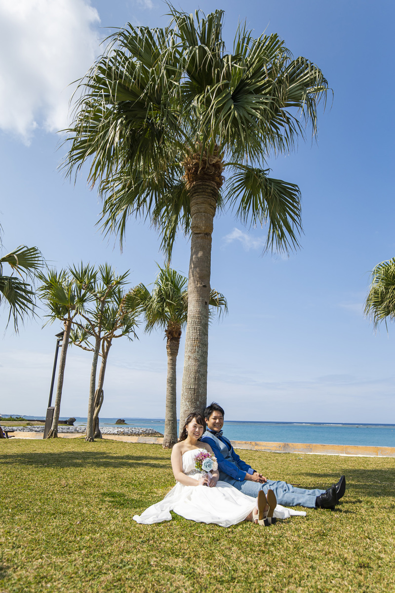 海とヤシの木のコラボだぁー☆☆☆