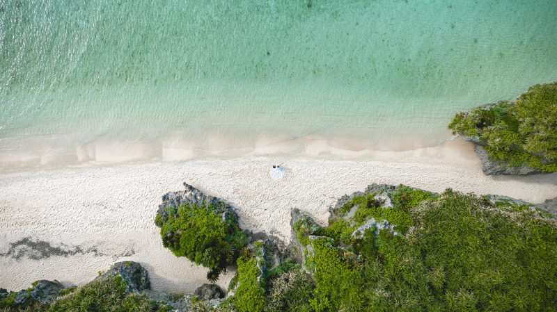 瀬底ビーチへ移動♩