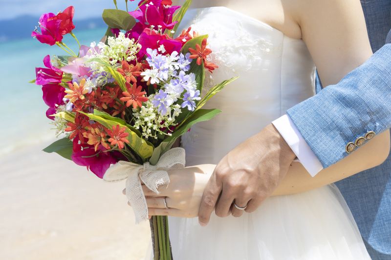 おふたりを彩る素敵なお花たち