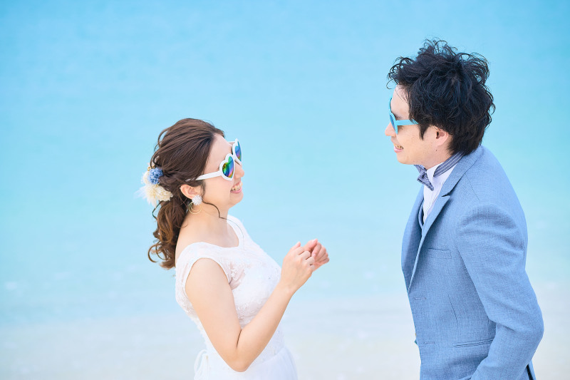 ハートのサングラス