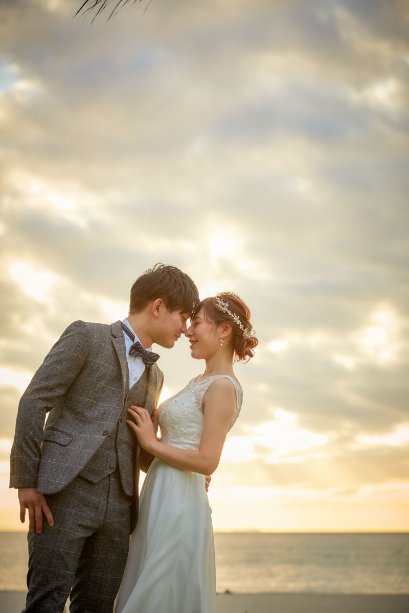 オレンジに染まる空