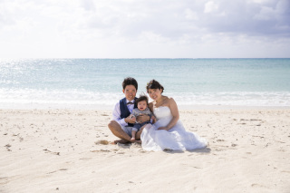 お子様も一緒にフォトウェディング♪