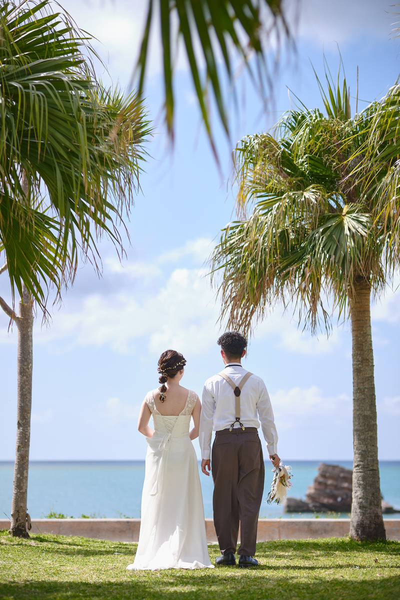 快晴の青空と海が目の前に＊