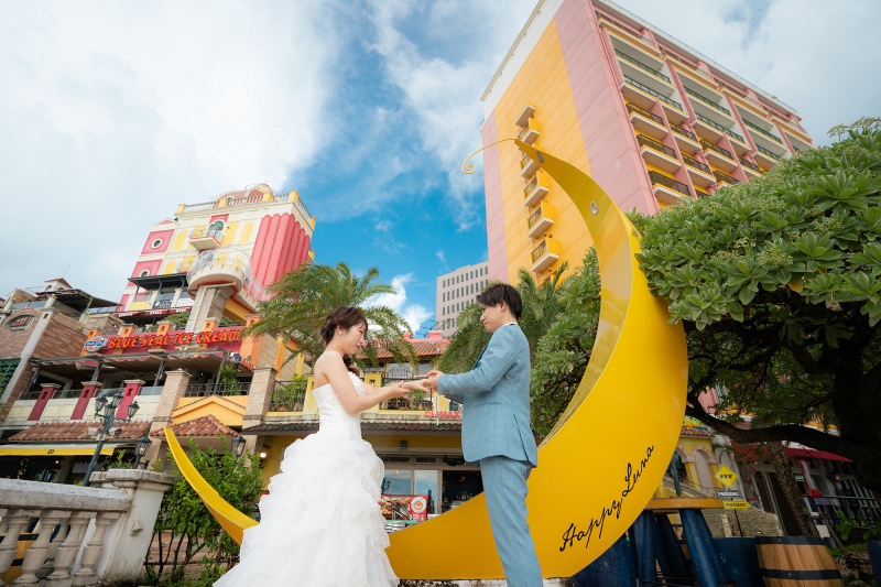 絵の中に入り込んだウェディング