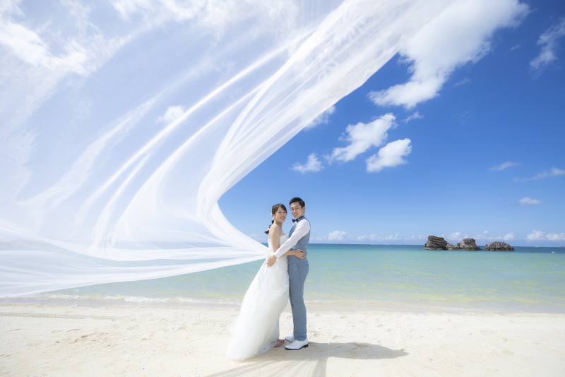 ロングヴェールを使って