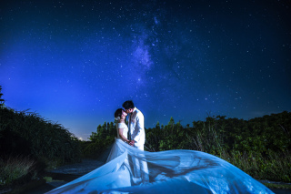 ロマンチックなサンセット＊星空撮影