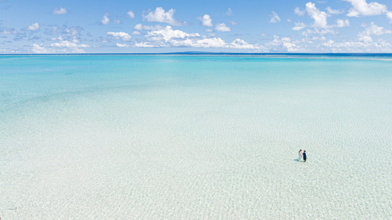 百合が浜にてドローンショット