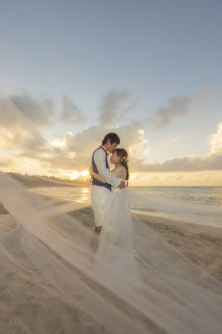 8131 綺麗な夕日と共に