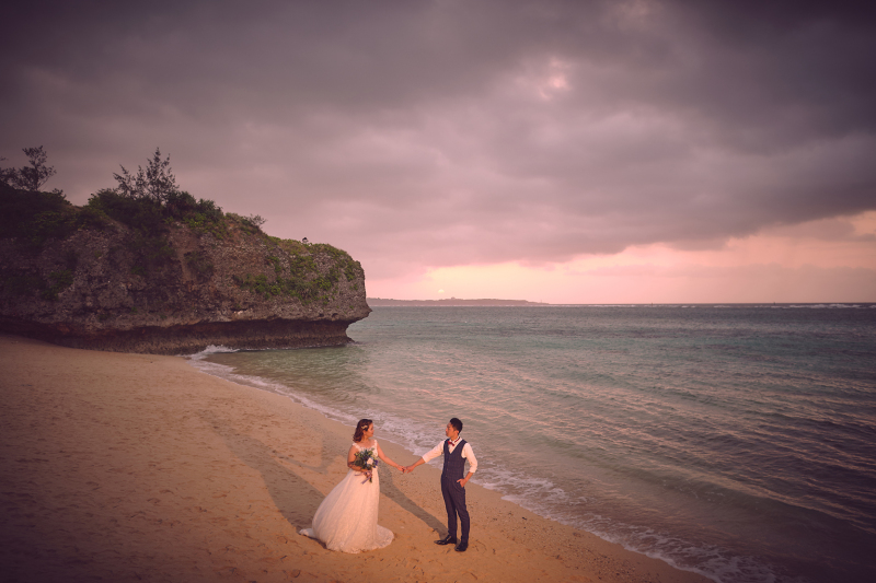 美しい景色をバックに