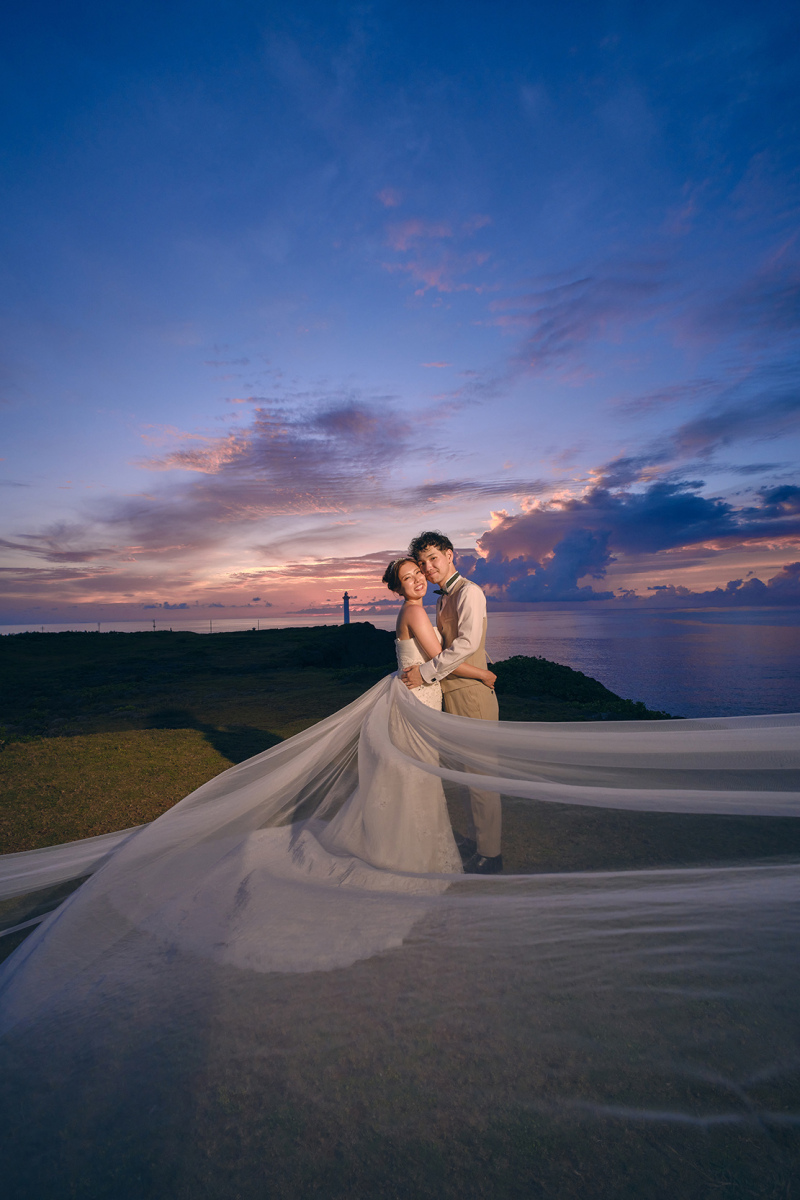 最後はロングベールショット
