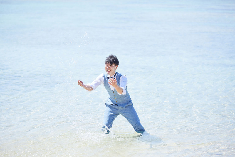 ウォーターイン撮影＠新郎様☆