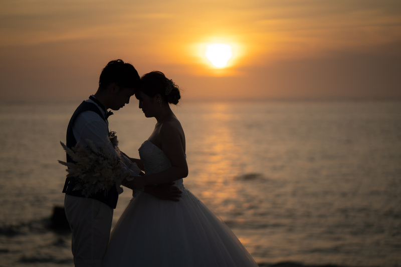 夕日×シルエット