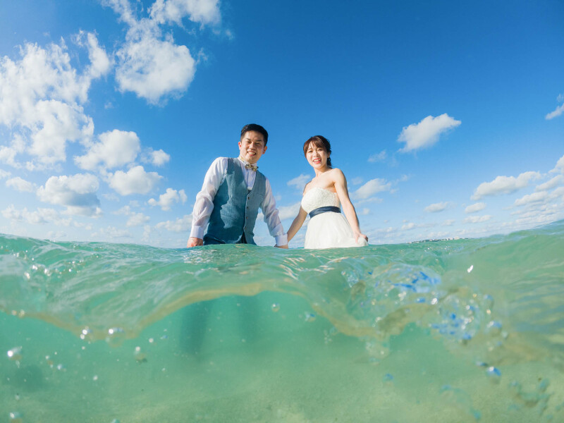 予約いっぱいのオプション『水中撮影』