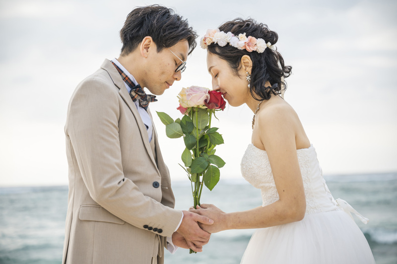 無人島でおふたりだけのウェディング