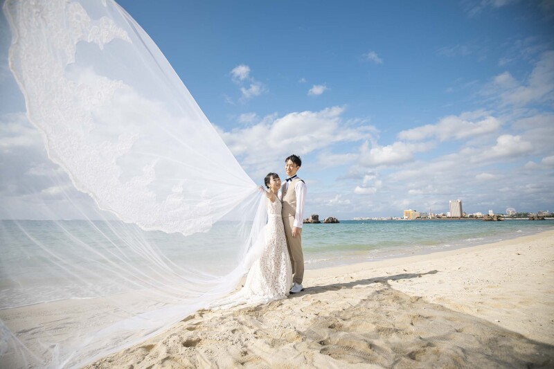 おしゃれなおふたりの沖縄フォトウェディング*