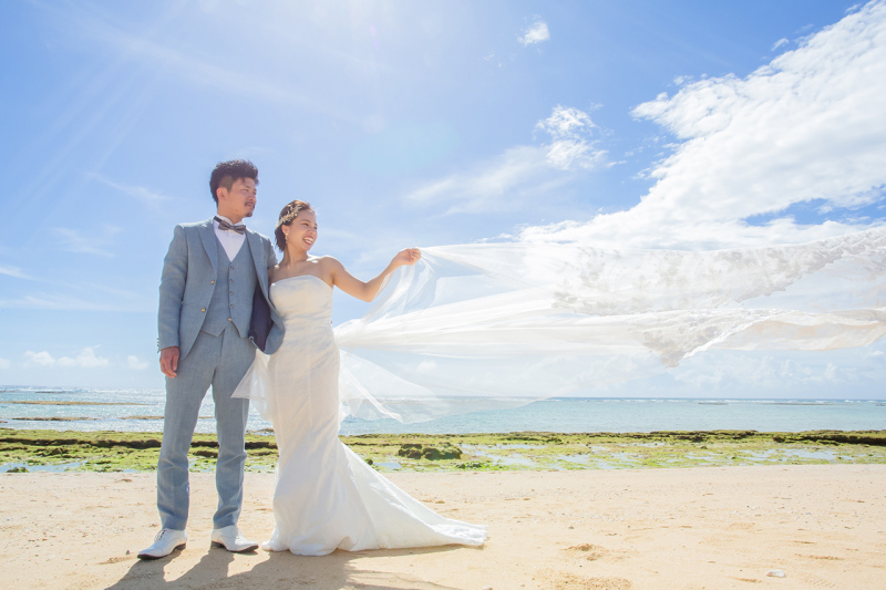 ベールをなびかせて...