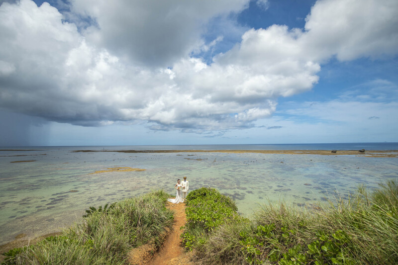 ザネー浜見どころの崖スポット*
