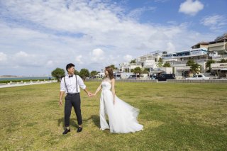 お洒落なおふたりとウミカジテラス