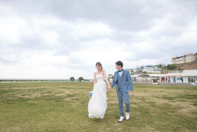 ウミカジテラスをバックに..